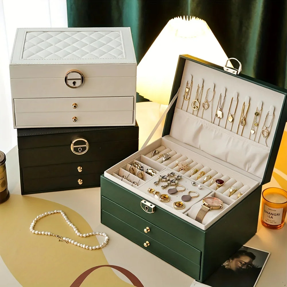 1PC Jewelry Storage Box Necklace Earrings Jewelry Storage Box Ideal choice for Gifts 250409