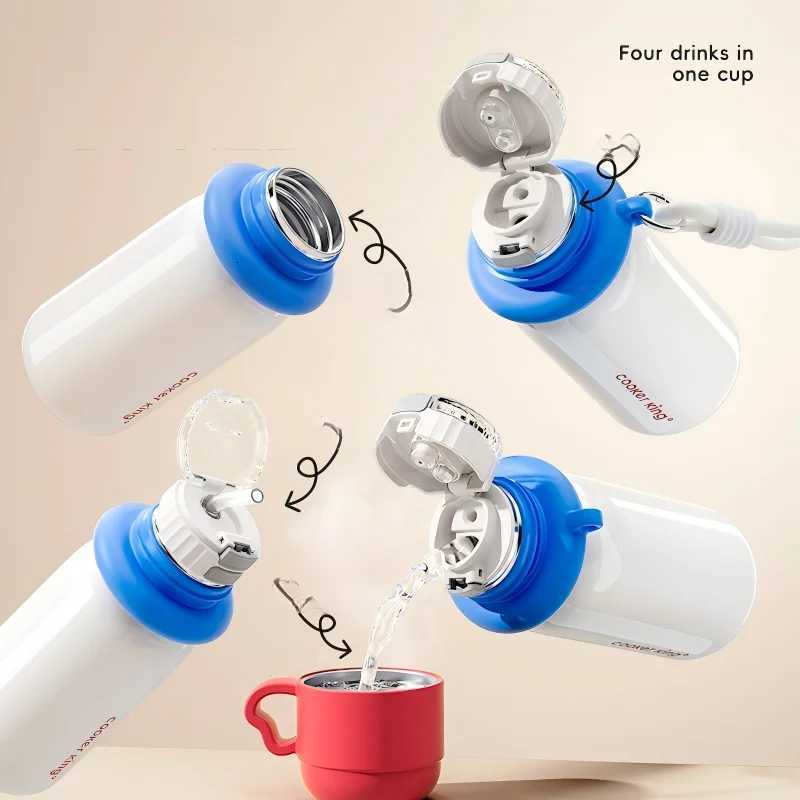 Fashionable cup Kids Insated Cup for Girls New Straw Water Bottle School Cter Thermos for Students Y251110