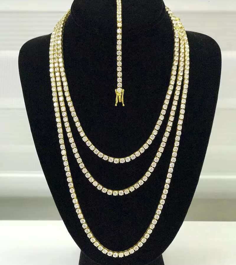 men's and women's tennis necklaces, chilled laboratory bracelets, chain k hip hop bracelets