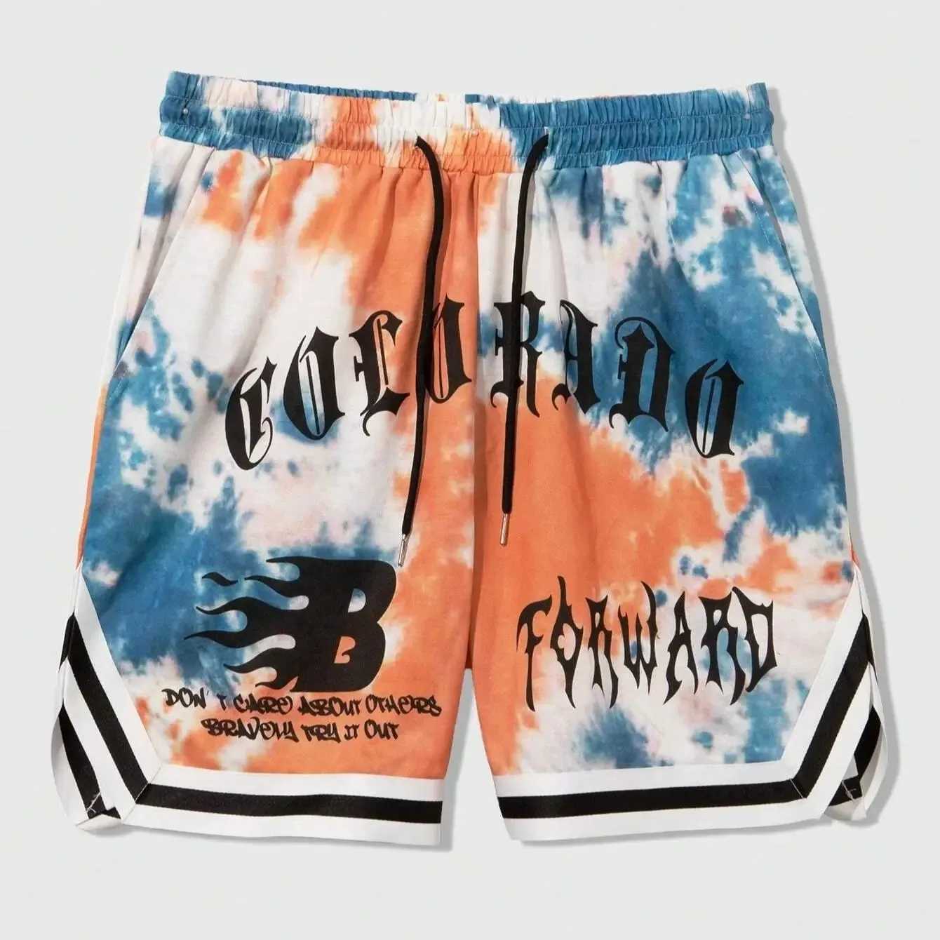Summer childrens American hip-hop shorts childrens fashion letter printing beach shorts boys and girls sports shorts casual shorts X250410