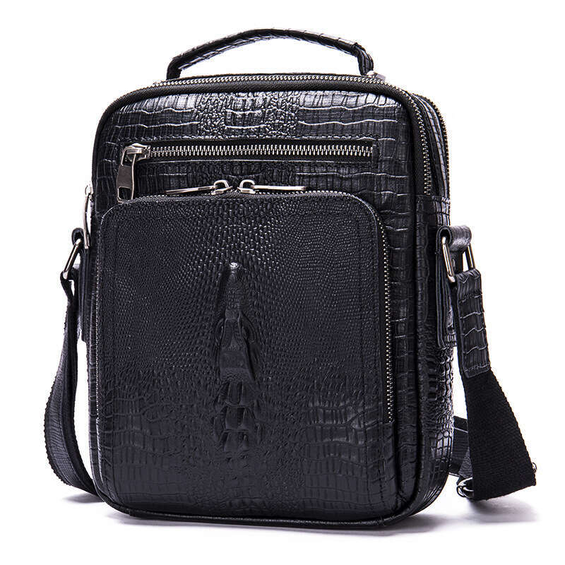 Genuine Vintage Crazy Horse Leather Single Shoulder Multifunctional Cross Border Cowhide Ipad Crossbody Bag High Quality