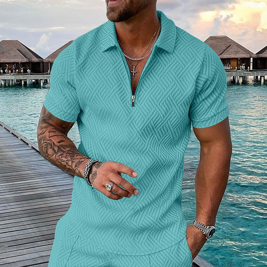 Polo new casual short sleeve 3D graphic summer everyday T-shirt