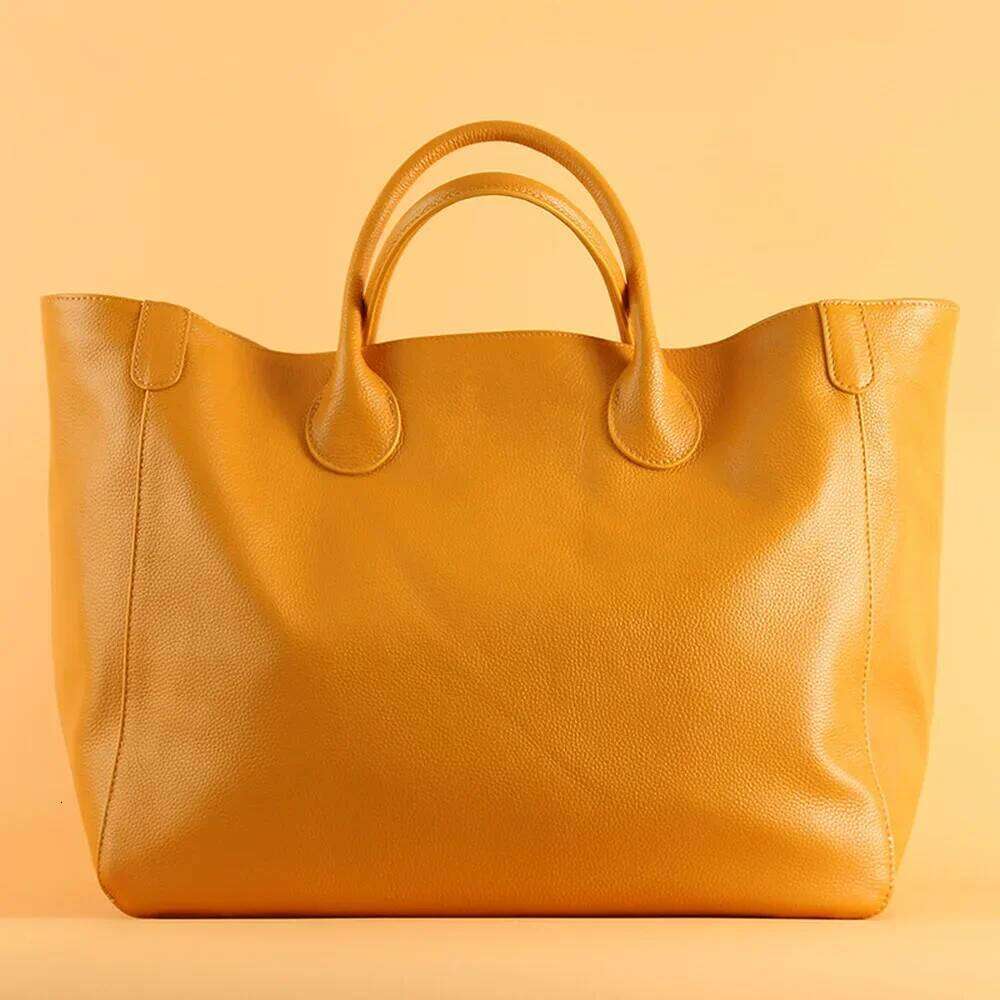 Oversize Tote Bag For Women Genuine Leather Handbags Large Shopper Female Travel Handbag St251110