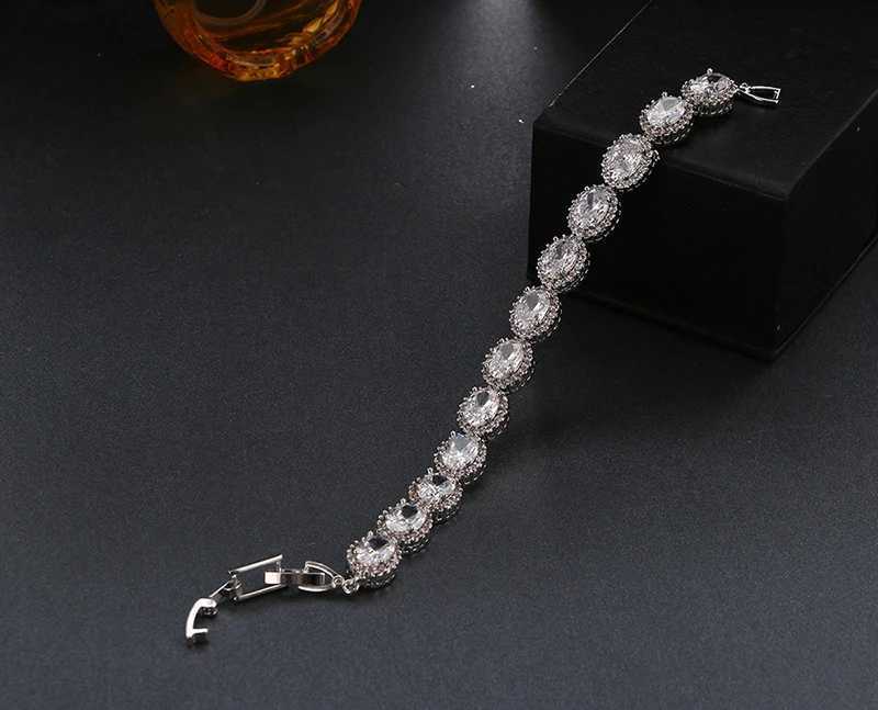 Emmaya Top Quality Oval Exquisite Zircon Bracelet Luxurious Shinny Cubic Zirconia Bracelets For Women WeddingT251110