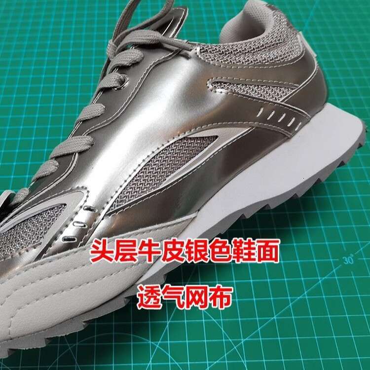 Woman Sandals New Fashion Pointed Sneakers Silver French Trendy Boxing Casual Leg Show Thin German Training Shoes