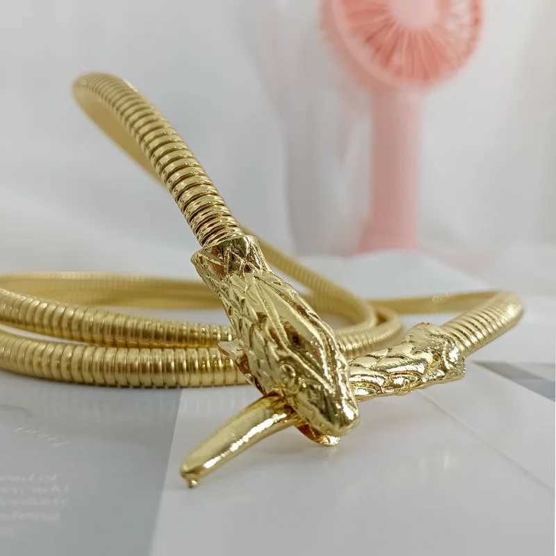 Fashion gold chain strap with magnet snake strap Fem design strap for luxury designer punk neck hand Gothic accessories X250410