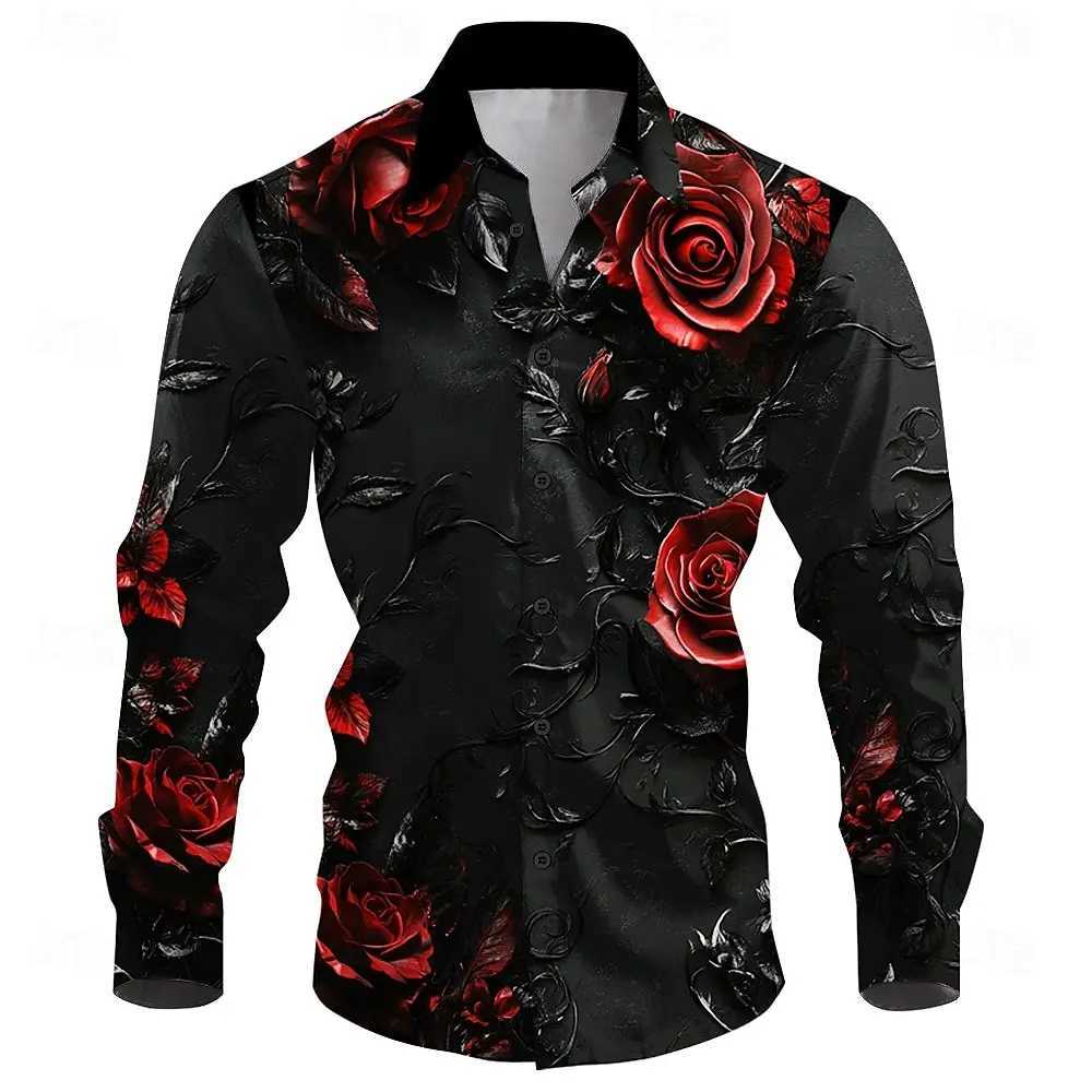 Mens casual outdoor street long sleeved 3D shirt soft and comfortable new three-dimensional fashion K251110