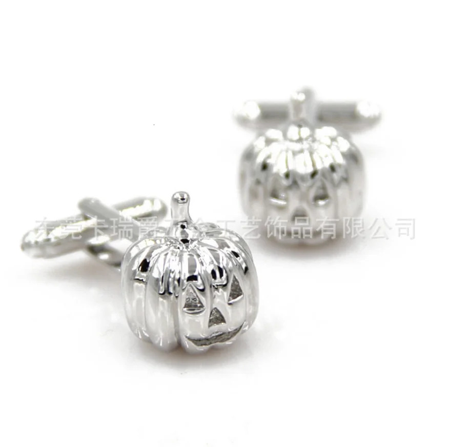 10pairslot All Saints Day Red Tomato Pumpkin Cufflinks Enamel Squash Cuff Links Halloween Gift Mens Jewelry Wholesale 250409