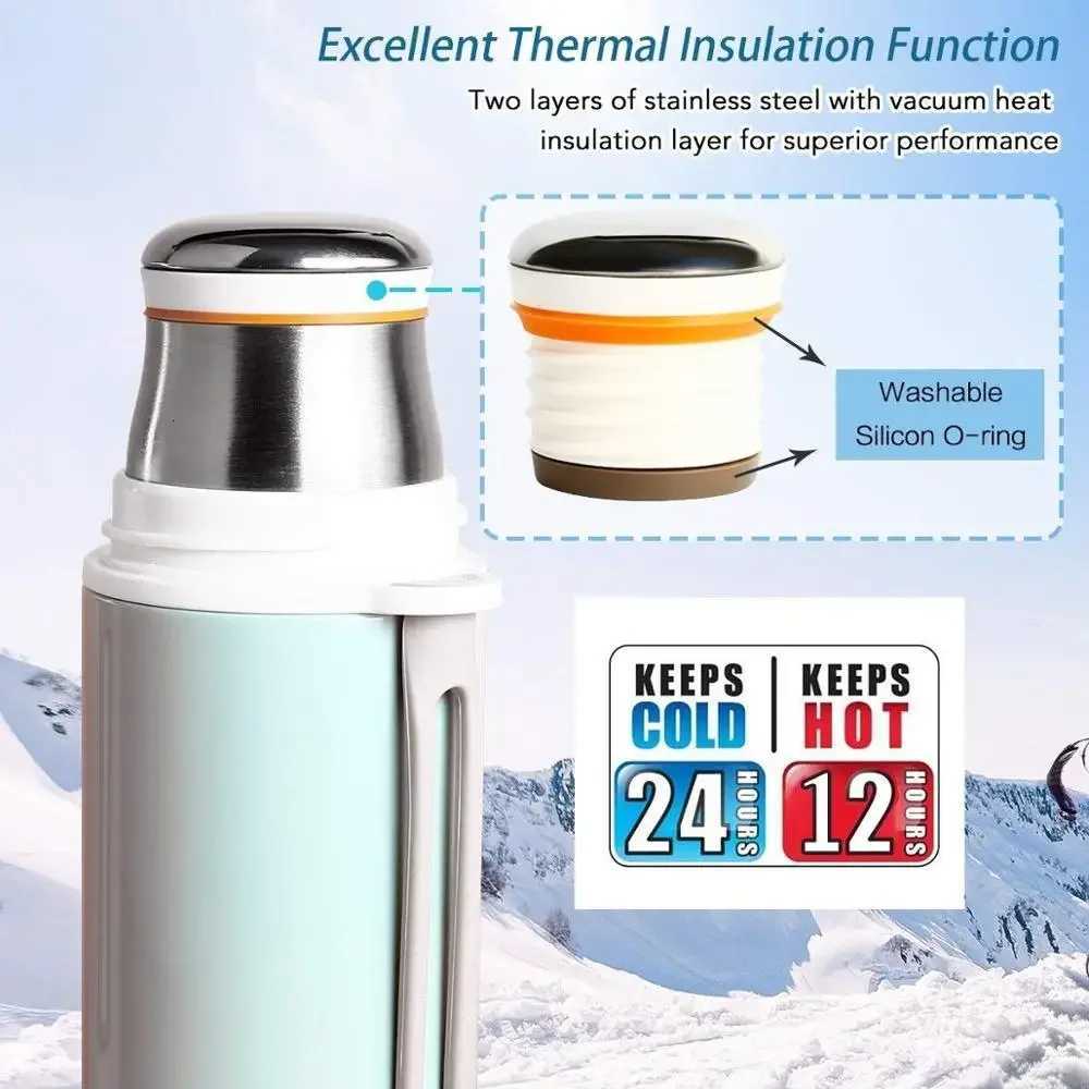 Fashionable cup AKS Vacuum Flask Thermos 360/480 ML 304 Stainless Steel Insated Water Bottle Portable Flask Travel Thermal Bottles Y251110
