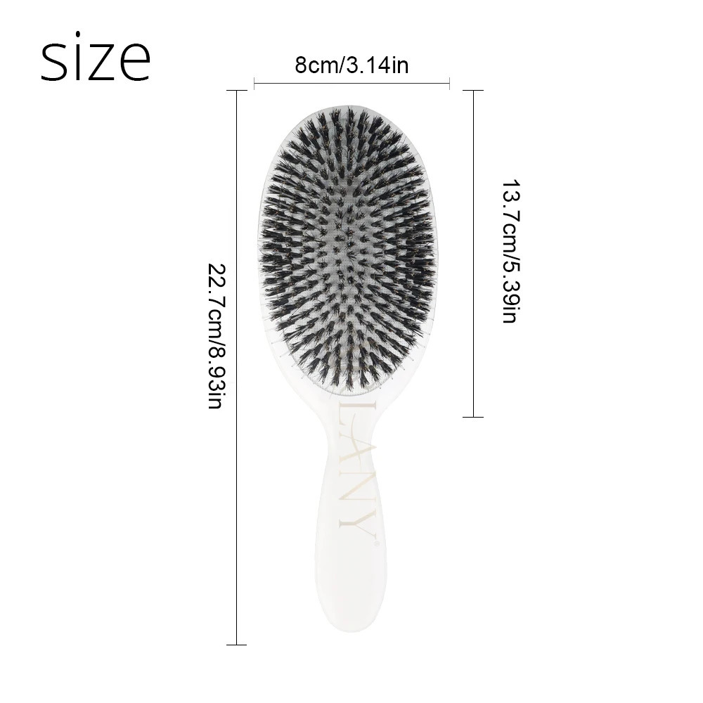 Hair Brush Boar Bristle Massage Comb Shower Hairstyles Grooming Hairdressing Styling Tools Hair Extensions Salon Accessories 251107