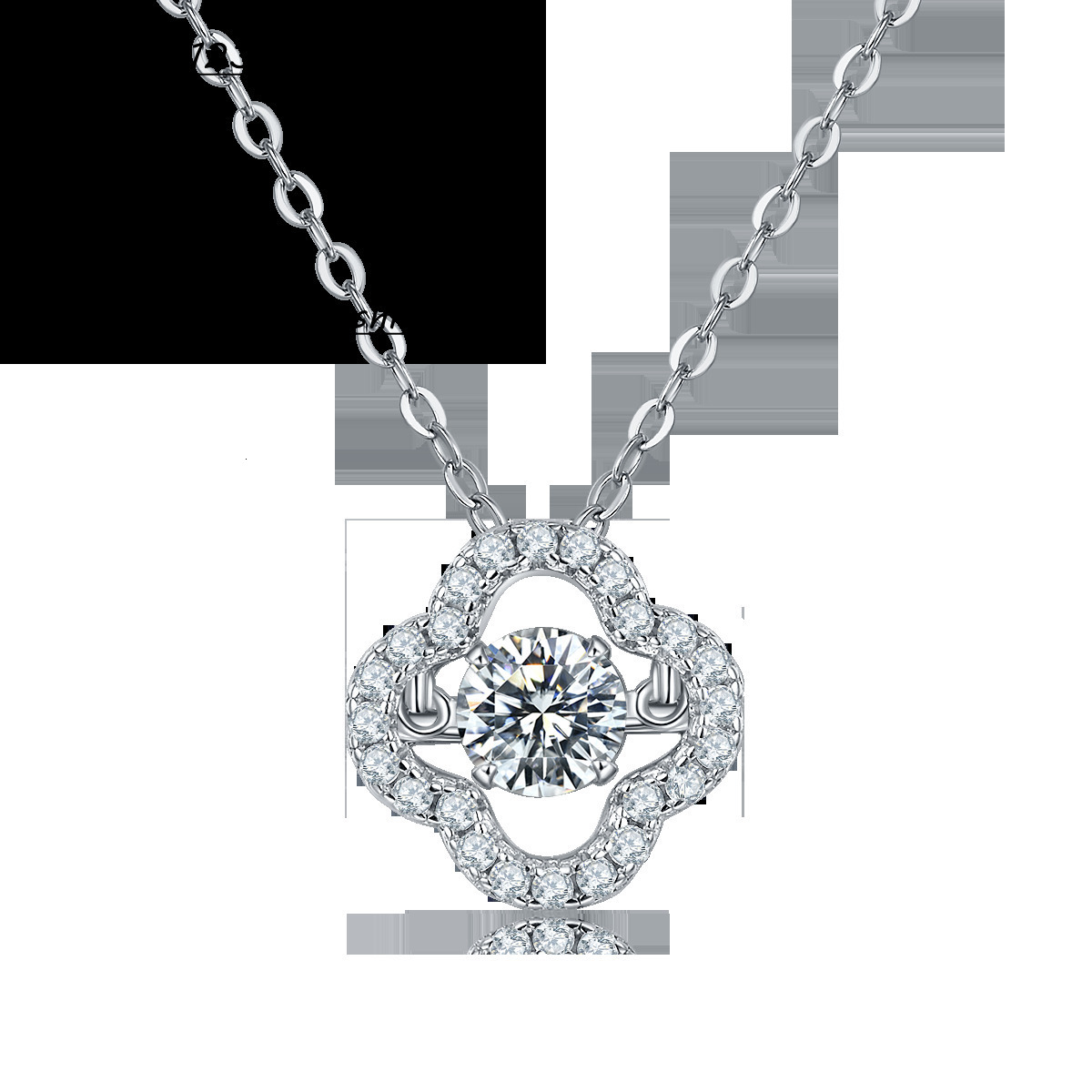 Hot Sale Jewelry Moissanite Diamond Luxury Necklace 925 Sterling Silver Necklaces in Stock for Women Lady