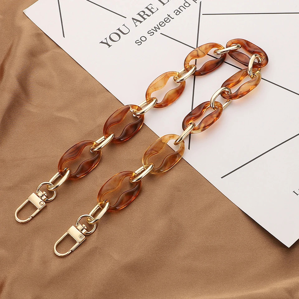 40/60cm Acrylic Handbag Chains DIY Shoulder Bag Strap Purse Hanging Handles Chains Bag Parts Accessories 251110