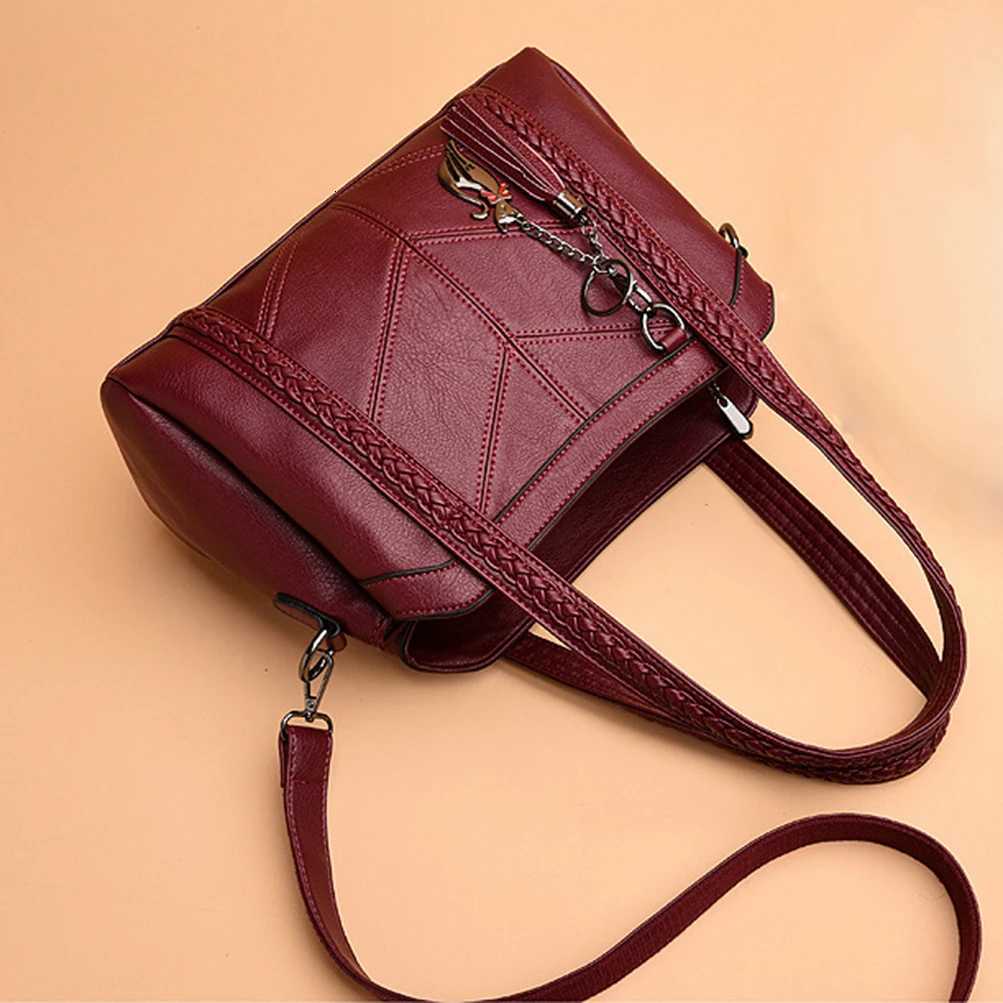 Soft Interior Compartment Shoulder Bags 2025 High Quality Contrasting Colors Bags for Women Fashion Zipper Pu Womens Handbags K251110