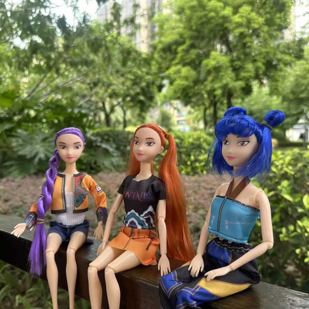 K-Pop Demon Hunters Anime Kpop Girl Group dibujos animados Rumi Zoey Mira 30cm modelo de figuras de accin muecas nias regalo Z251110