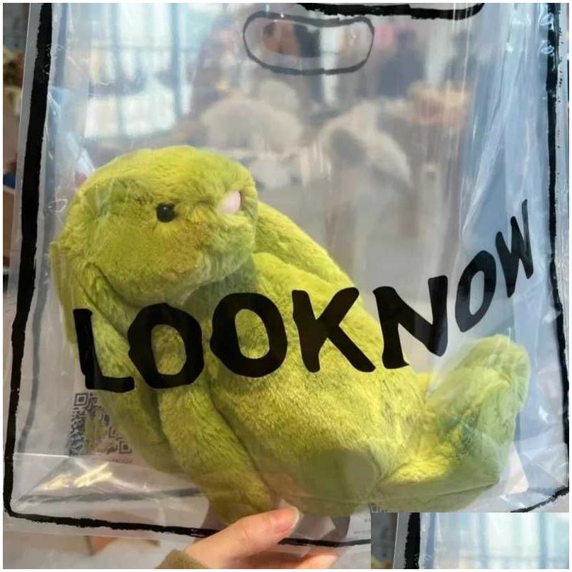 Stuffed Plush s Toy Classic Shy Rabbit 18Cm Green Bonnie Doll Cat Dog Interactive Cpanion Pet Holiday Gift C251202