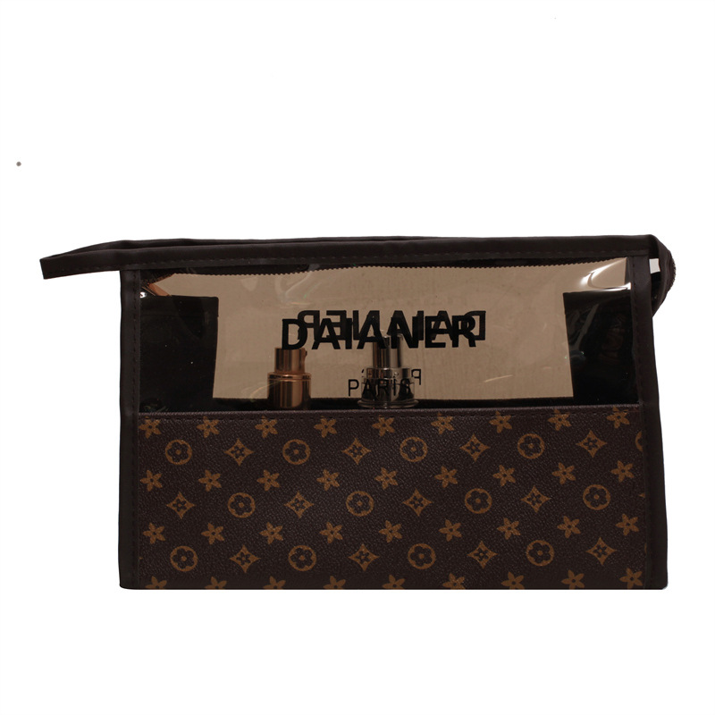 Designer Makeup Bag Large Capacity High Appearance Level Toileting Bag Translucent Travel Waterproof Portable Storage Bag Free Shipping
