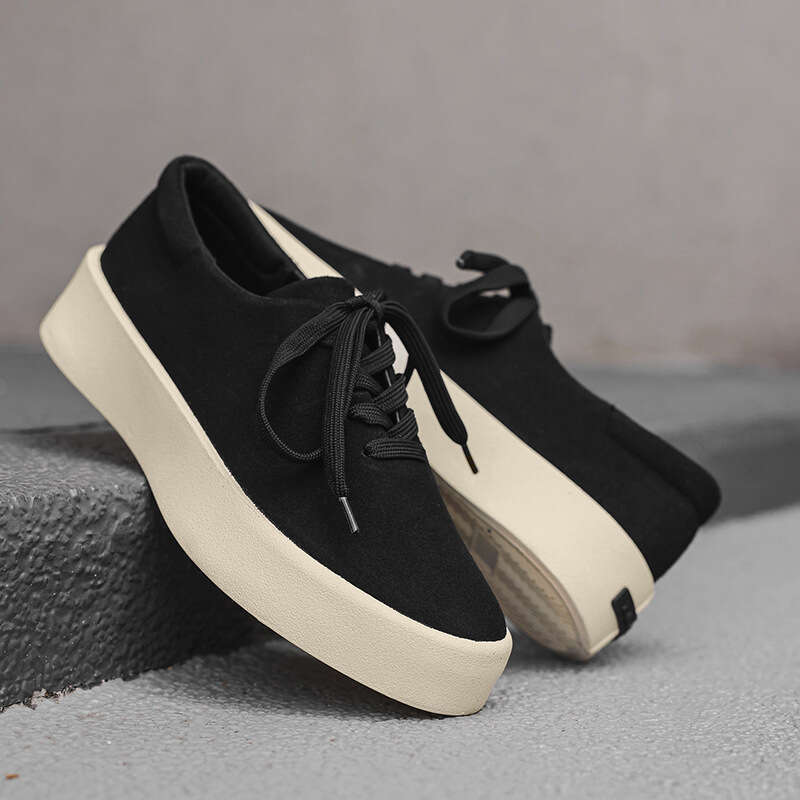 Celebrity Same Season 8 101 Brown American Casual Simple Style Suede High-End Sneakers for Men X506