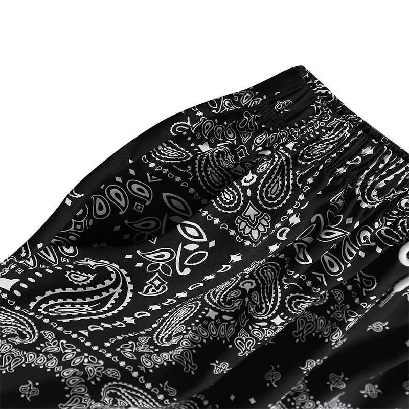 Mens sports leisure fashion printed home shorts ultra-thin oversized loose shorts pajamas pants breathable and comfortable sleeping bottom X250410