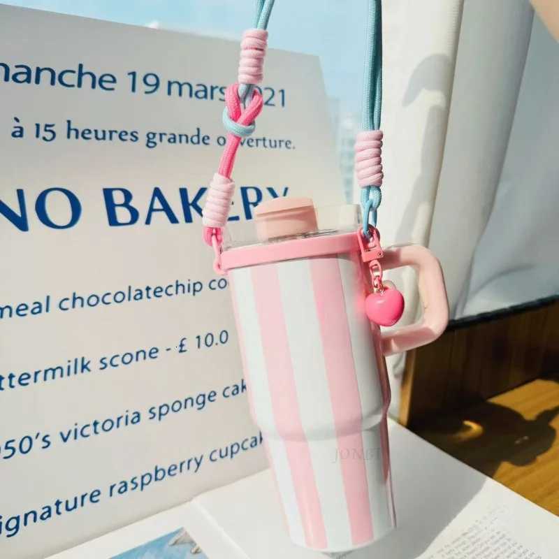 Fashionable cup Woven Portable Water Cup Hand-held For 6-10cm Cup Mouth Lanyard Cup Sle for Thermo Accessory Y251110