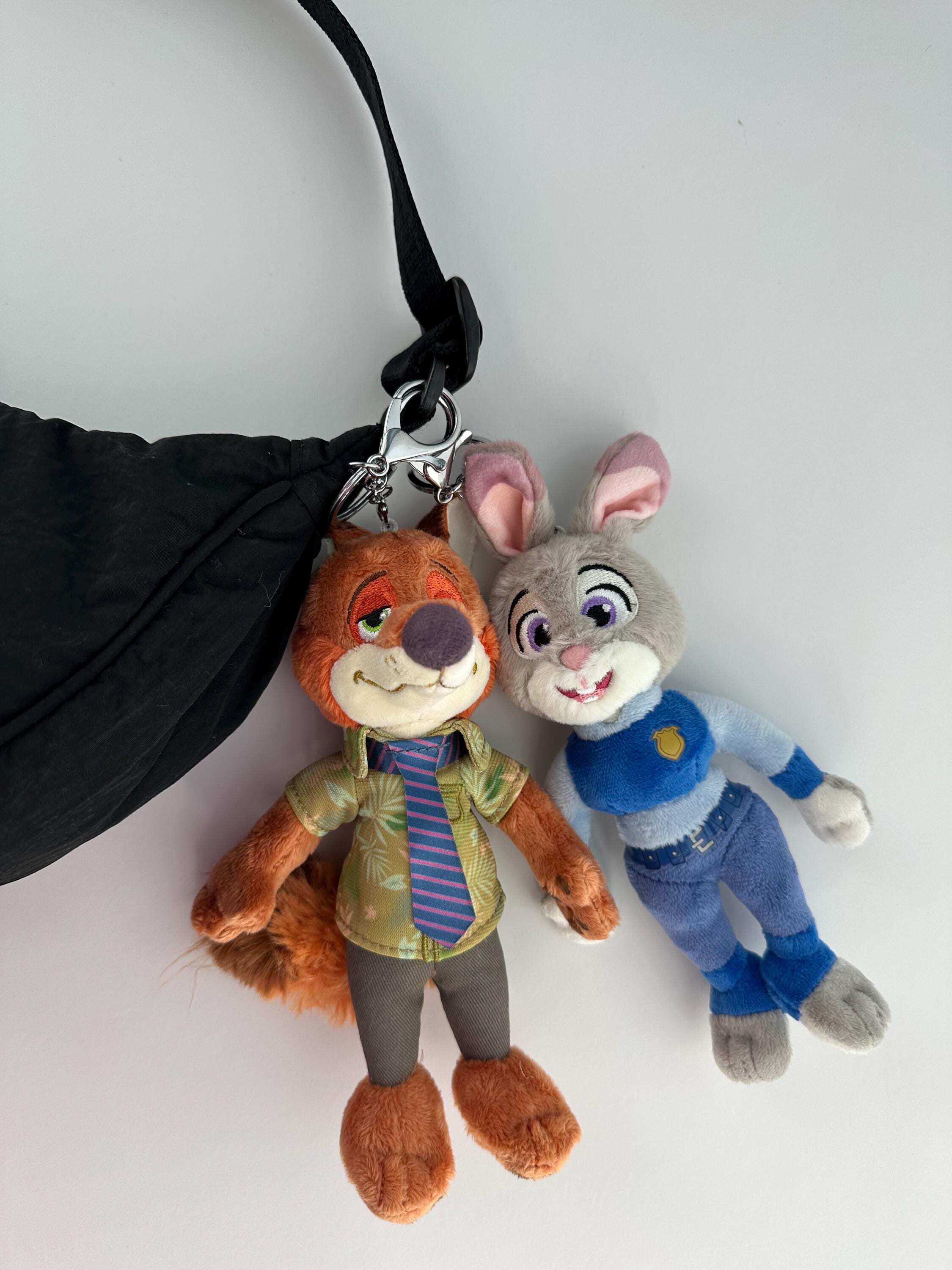 Zoo friends Inspired Plush Keychain: Animal Character Bag Charm