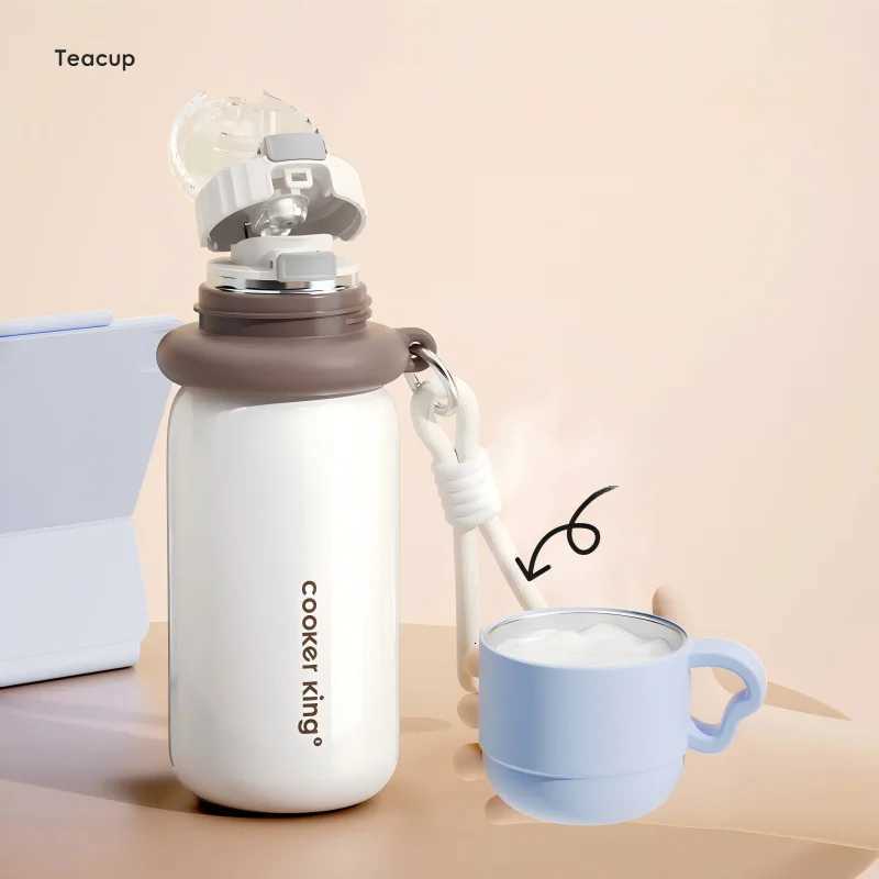 Fashionable cup Kids Insated Cup for Girls New Straw Water Bottle School Cter Thermos for Students Y251110