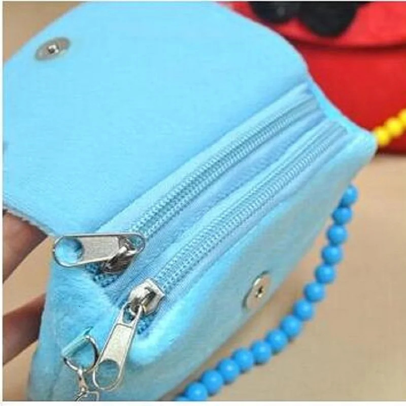 Plush Floral Childrens Shoulder Crossbody Bag Kids Mini Handbag Small Pearl Cion Purse Pouch for Kindergarten Baby Girls 251104