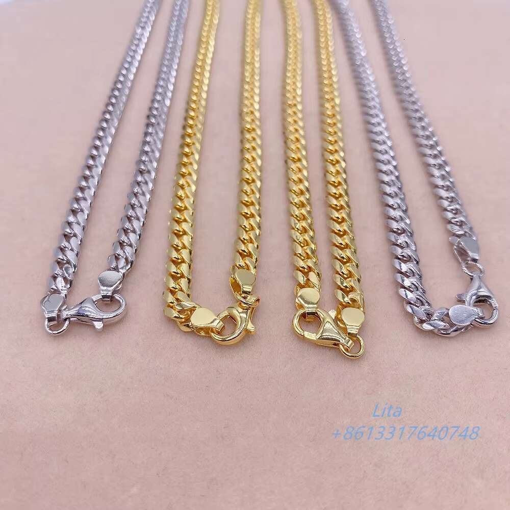 New Style Wholesale 925 Sterling Silver Pure 20 24 Cuban Chain Necklace Cuban Links Chain
