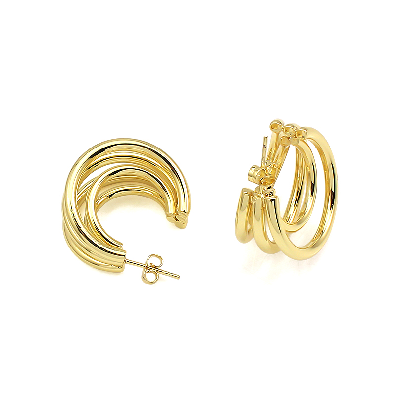 Stainless Steel Earrings Simple Elegant Women's Earrings 18k Gold Plated Earrings Women's Earrings Stud Gift Jewelry