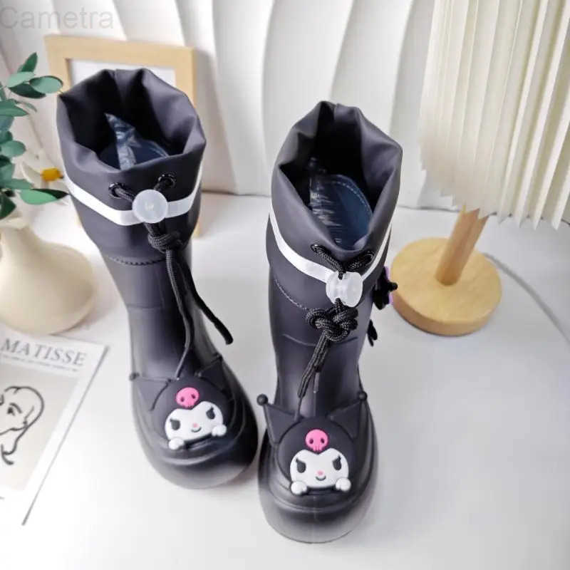 Sanrio Cute Cartoon Sanrios Kuromi Childrens Boots Children Rain Boots Good-Looking Water Shoes High Quality Rain Boot Fashion Gift H251110