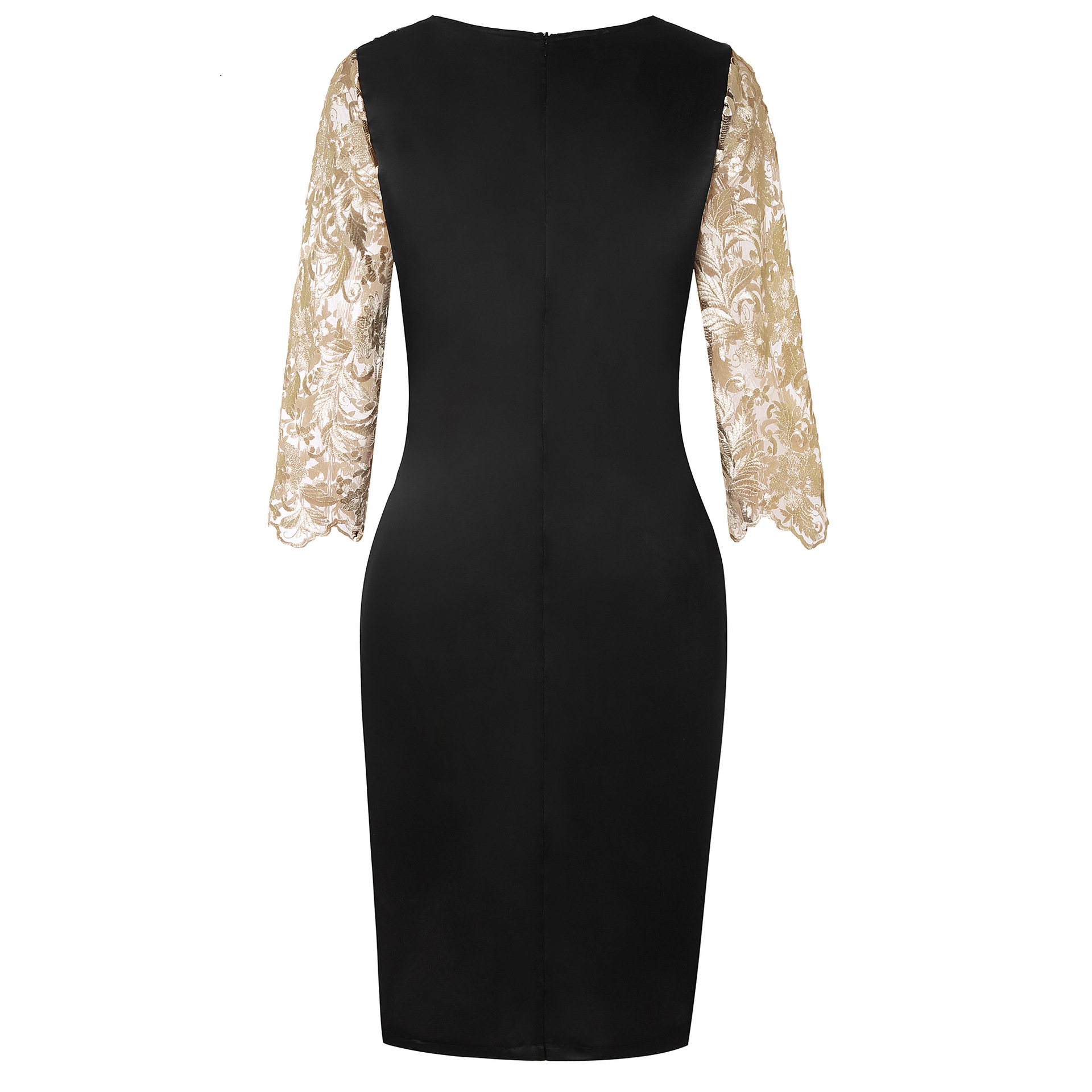 Lace Splice Fake Two Piece Set Fat MM Large Women's Top Medium Sleeve Dress