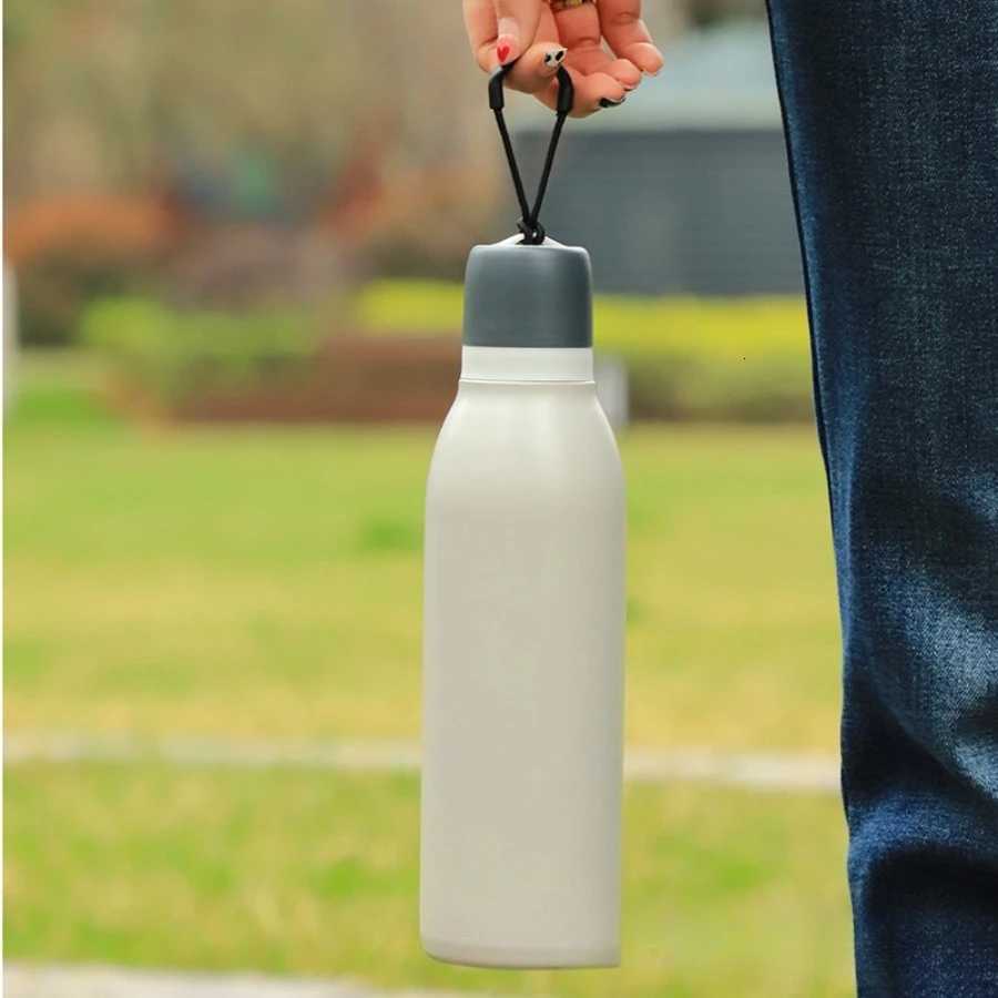 Fashionable cup aron simple large-capacity handheld sports bottle stainless steel insation water cup outdoor portable accpanying Y251110