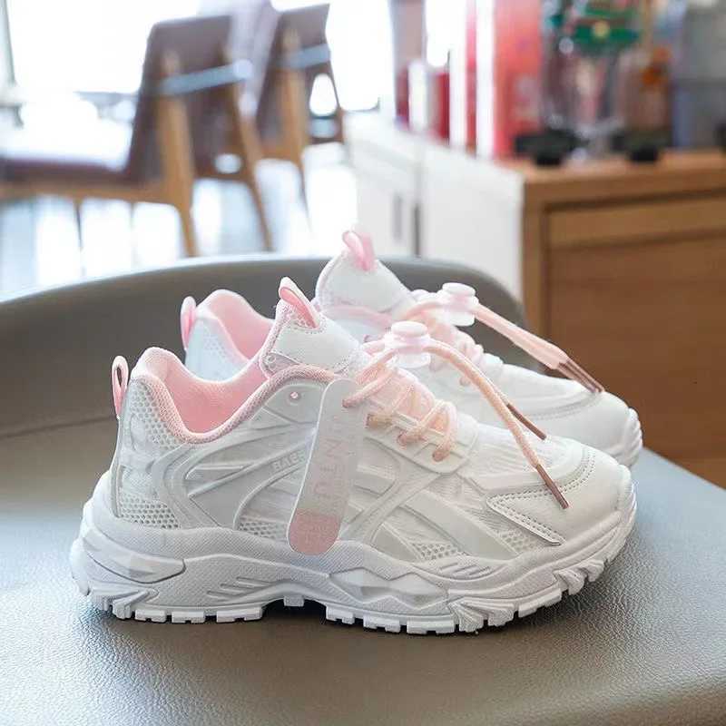 Kids Sneakers for Girls and Boys Summer New Casual Sports Shoes Comfortable Breathable Running Shoes White Flats Size 2637T251110