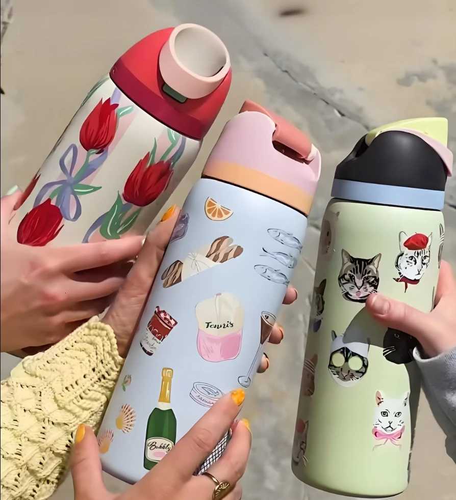 Fashionable cup 32oz24OZ Boneyard Vacuum Flasks Thermoses Water Bottle Drinkware Thermo Stainless Steel Thermal g Cold Hot Y251110