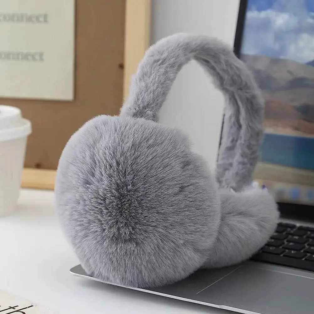 Solid Soft Plush Ear Keep Warmer Winter Earmuffs for Women Men Fashion Outdoor Earflap Protection Ear-Muffs Ear Cover W251110