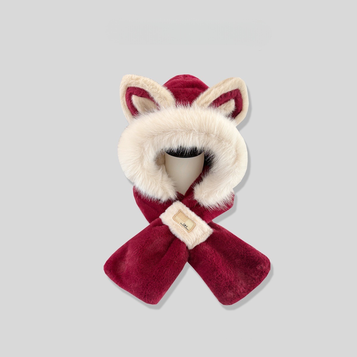 Y2K designer beanie bonnet designer winter hat hats designers women bonnet luxe Fox ear hat winter scarf and neck warmer Cute warm fleece-lined and th