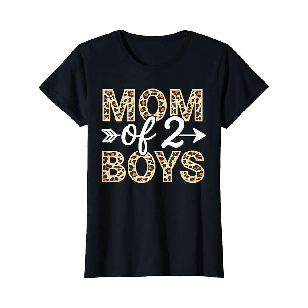 Designer T shirt Mom Of 2 Boys Cute Mama Mommy Happy Mothers Day Boy Mom - 220g T shits
