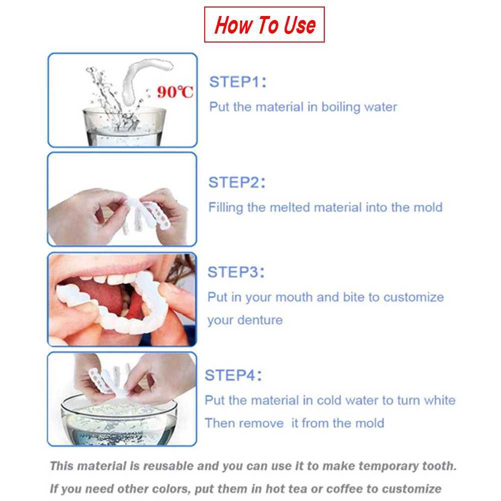 Hot selling veneers male and female dental sockets temporary upper and lower veneers for dental restoration M250410