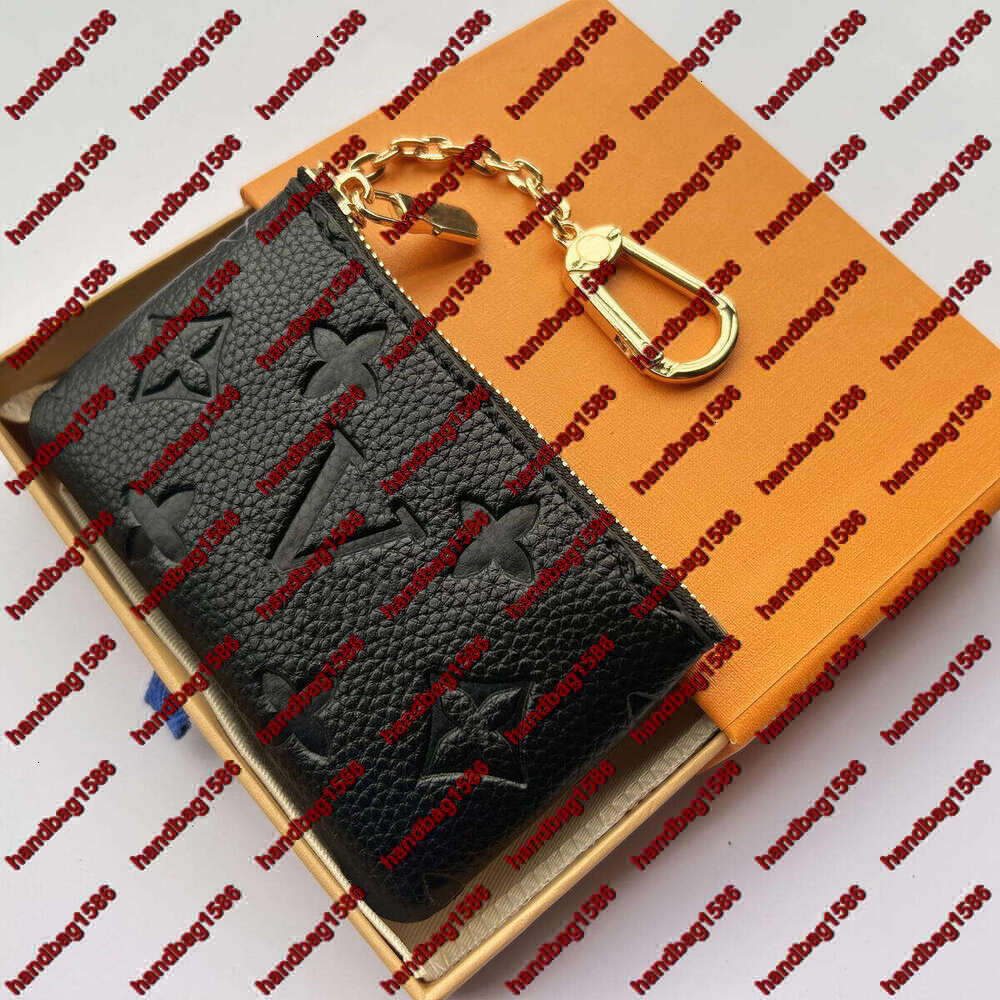 Luxury KEY POUCH Designers bags Mini Wallet Fashion Womens Mens Keychain Ring Credit Card Holder Coin Purse M62650 Dust bag with box wallet handbag1586