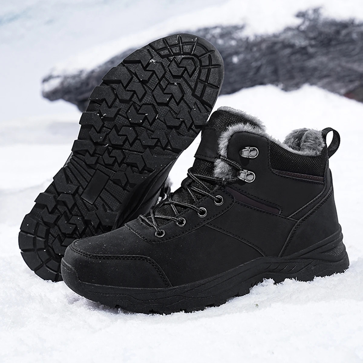 snow boots men winter boots keep warm plush boots hiking boots men casual shoes men mountain snow boots 251107