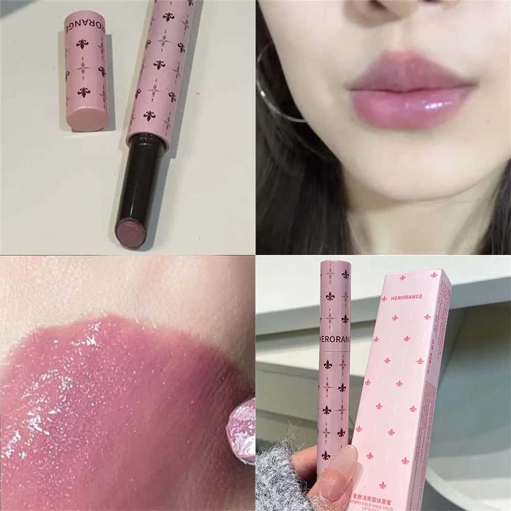 Smile Mulberry Purple Solid Lip Gloss Moisturizing Nourishing Water-gloss Mirror Glass Lip Tint Lipstick Dewy Lip Glaze MakeupT251110