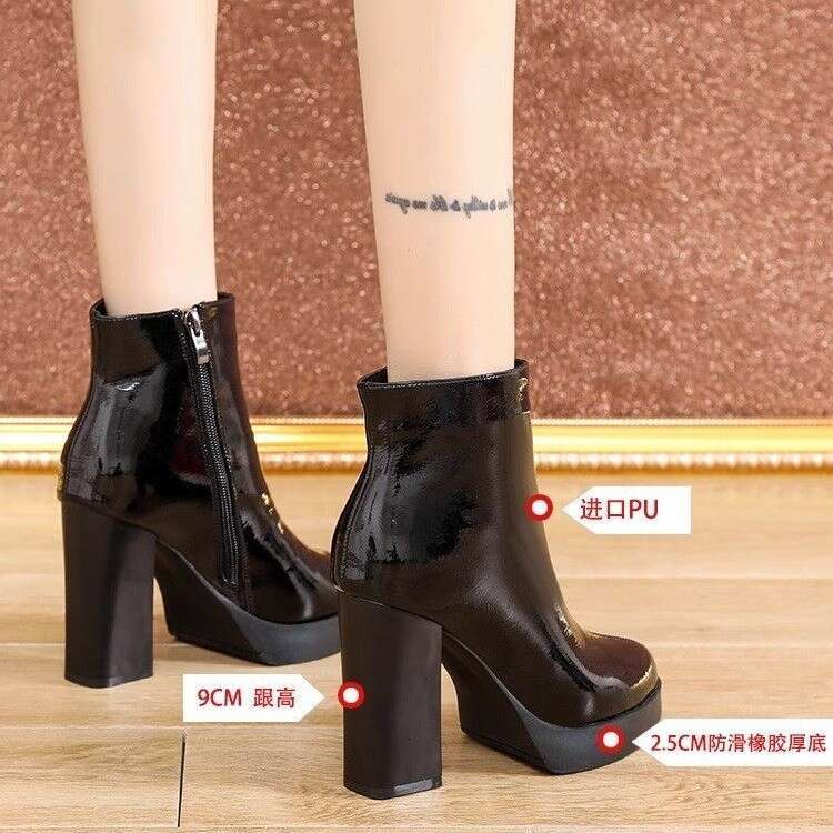 Woman Sandals Waterproof Platform Tube Children S Autumn And Winter New Styles High Thick Heels Short Boots Martin Fashion Boots