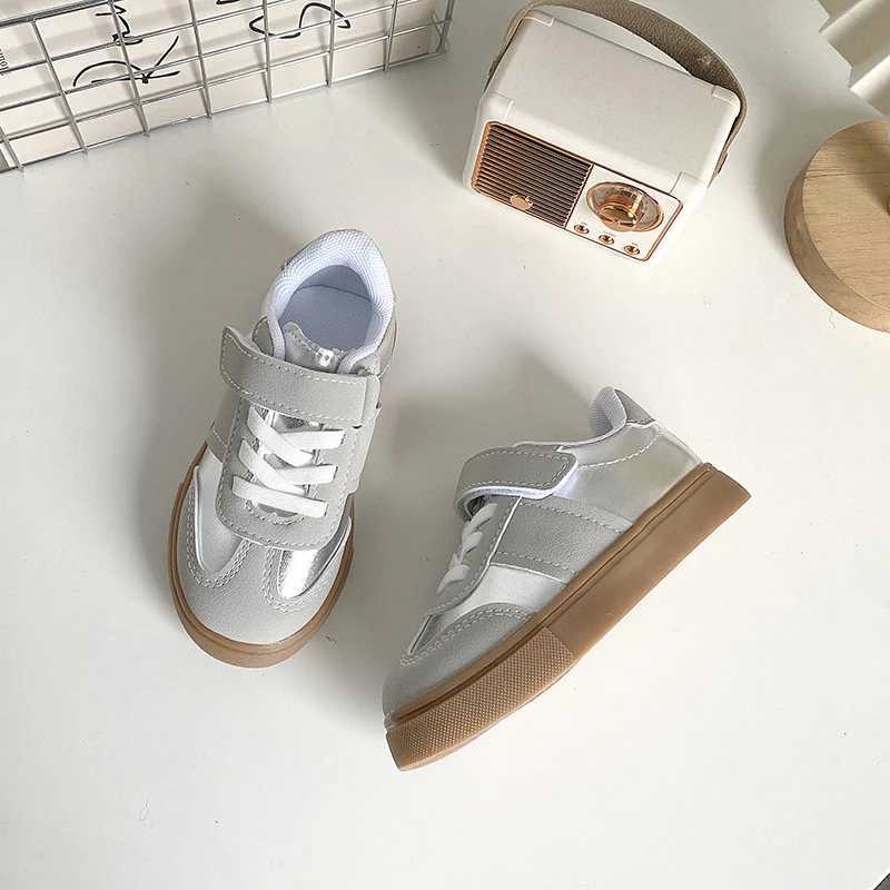 Girls Sports Shoes 2025 Spring/Autumn New Flat Bottom Non-slip Kids Casual Shoes Korean Version Simple childrens shoes 25-35 W251110