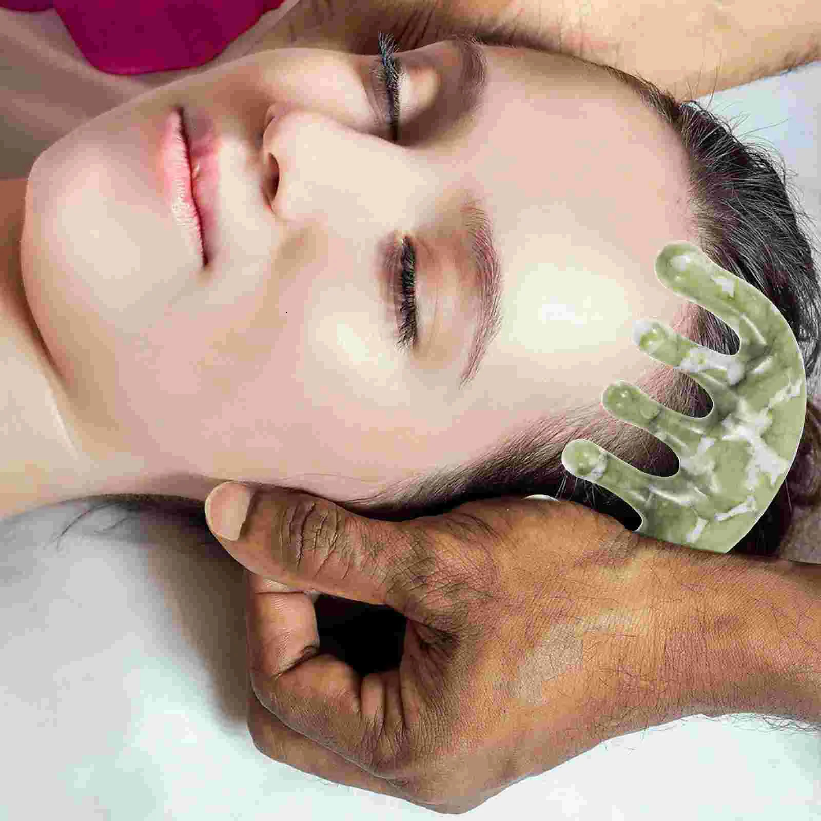 Jade Comb Combs Scalp Massager Hair for Women Styling Body Small Guasha Womens 251107