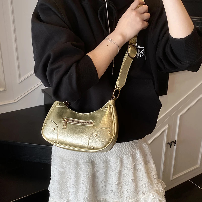 New Light Luxury Soft Leather Messenger Bags for Women Versatile Casual Solid Color Single Shoulder Pack Trendy Crossbody Bag R251110