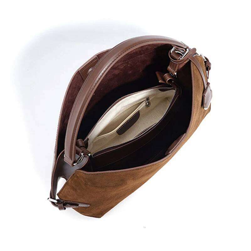 Autumn Winter Frosted Cowhide Women Shoulder Large Capacity Tote Bag Women's Cross Bags St251110