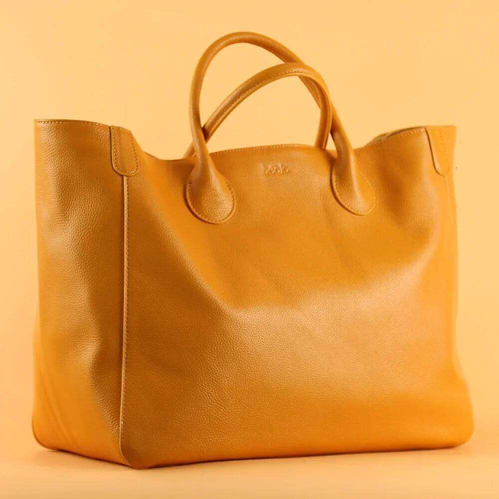 Oversize Tote Bag For Women Genuine Leather Handbags Large Shopper Female Travel Handbag St251110