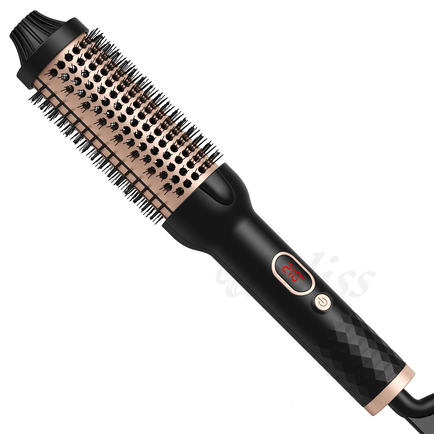 Hair Curler Thermal Brush Heating Curling Iron Brush Heated Round Brush 15 Inch Volumizing Brush Ceramic Hair Straightener Comb 251107