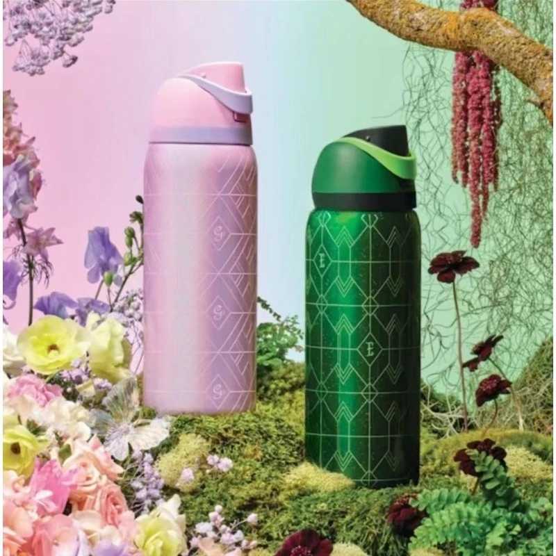 Fashionable cup O-Wa 32oz 24oz Vacuum Thermos Unbreakable Stainless Steel Water Bottle for Camping Gym Off Hot Cold Y251110