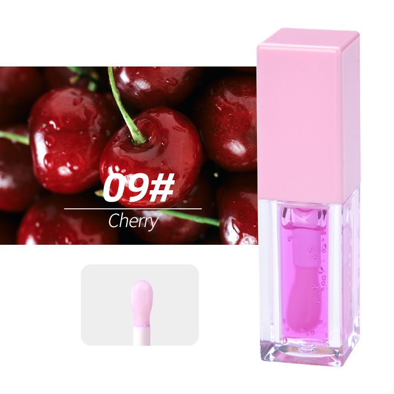 13 colors Fruit Watermelon Waterlight Mirror Lip Glaze Aloe Lip Color Strawberry Lip Lotion Tender Lip Honey Dudu Mouth Transparent Glass lipstick Lip