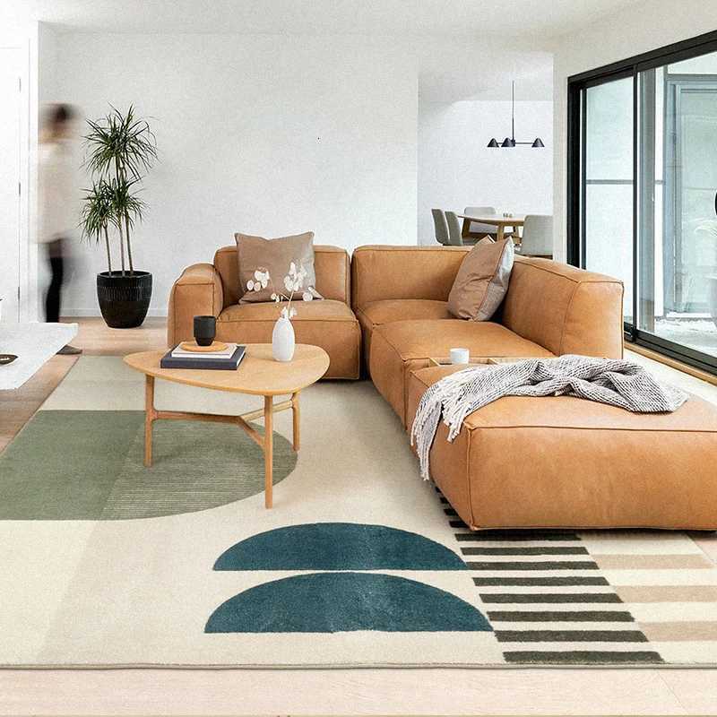 Home Plush Washable Mat Modern Minimst Carpets for Living Room Fluffy Soft Lounge Rug Nordic Bedroom Decor Geometric Carpet Y251110